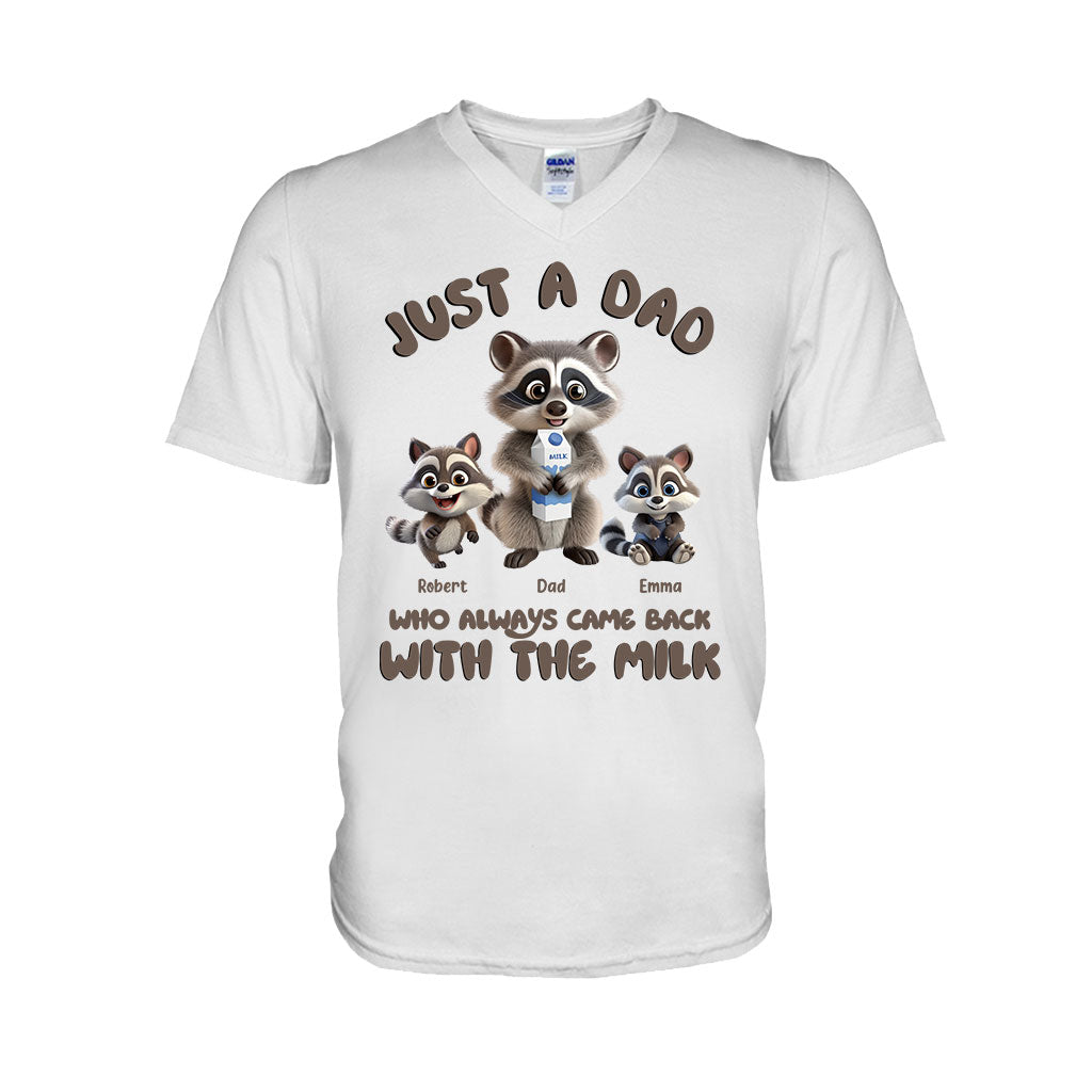 Just A Dad Who Always Came Back With The Milk - Personalized Father T-shirt And Hoodie