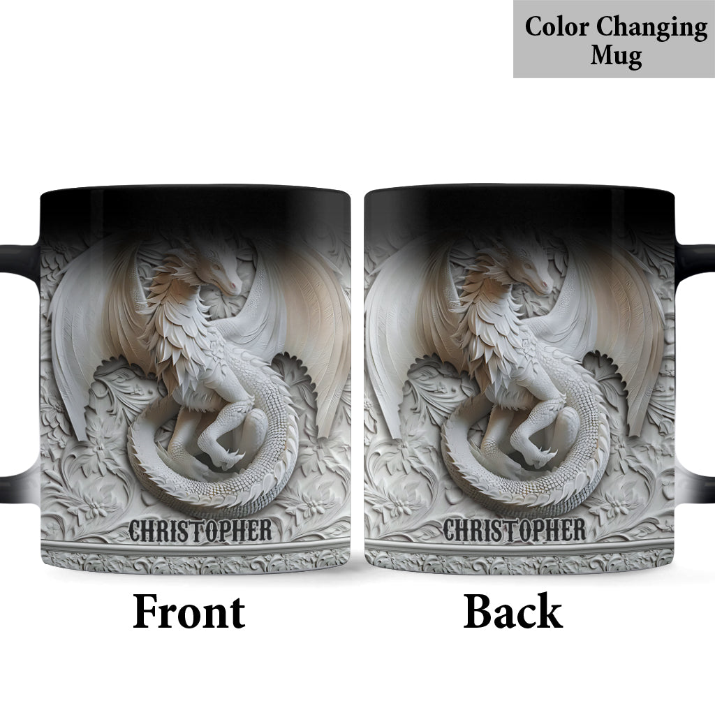 Mug Dragon Blanc - Personnalisé