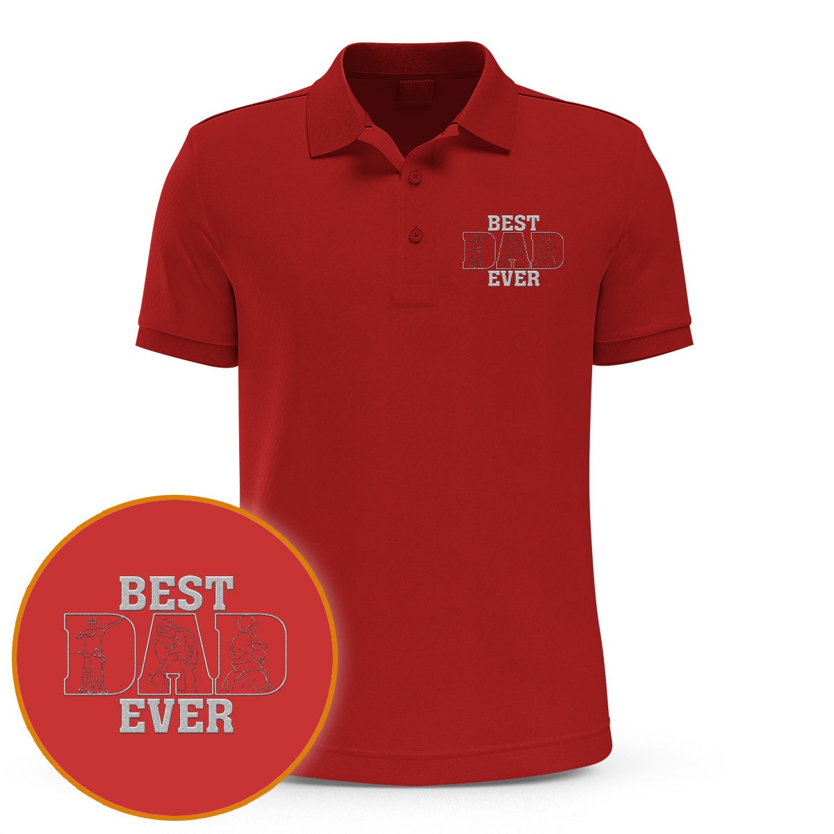 Dad/ Grandpa/ Mom... Since Year - Personalized Father Embroidered Polo Shirt