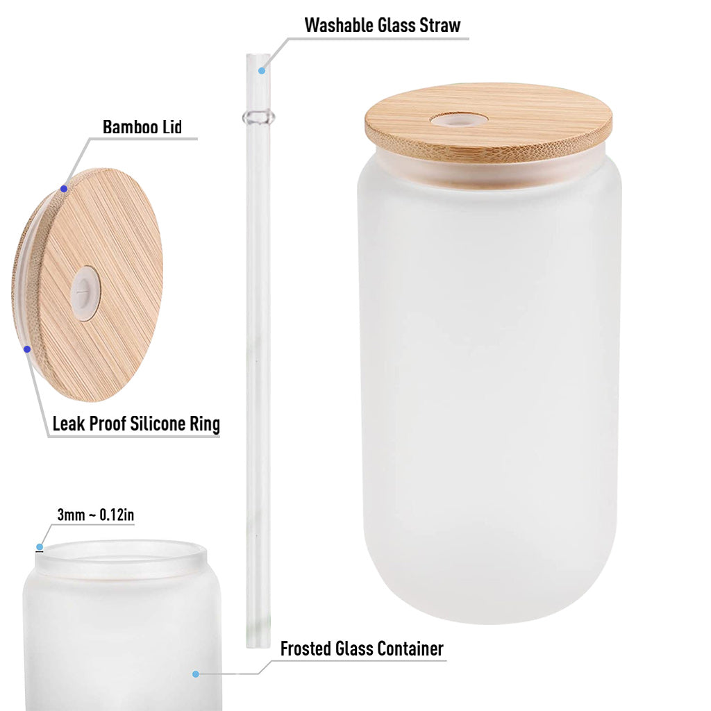 Like Mother Like Daughter Oh Crap - Personalized Mother Can Glass