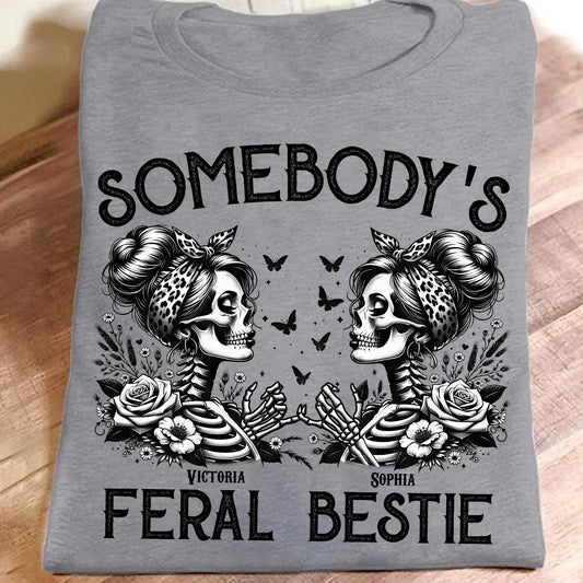 Spooky Besties Forever - Personalized Bestie T-shirt And Hoodie