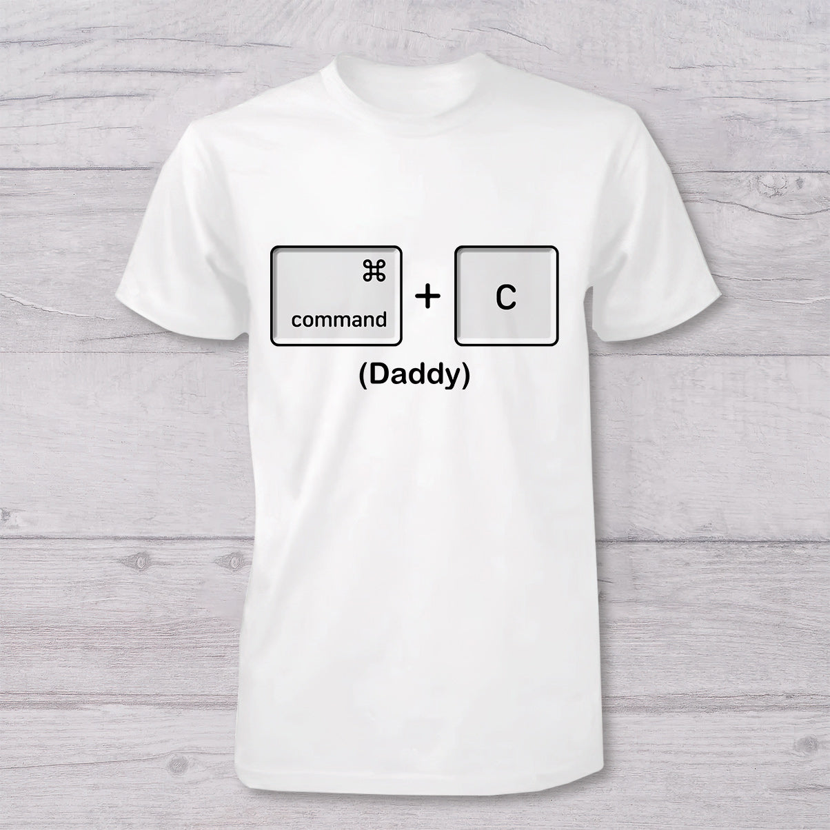 Copy Paste Like Father Like Son Daughter Funny - Personalized Father T-shirt And Baby Onesie