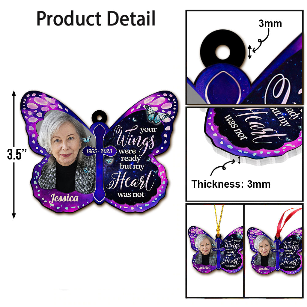 Your Wings Were Ready - Personalized Memorial Ornament