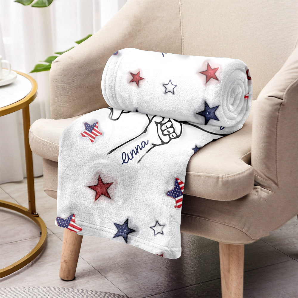 Proud Grandma Mom Aunt - Personalized Grandma Blanket