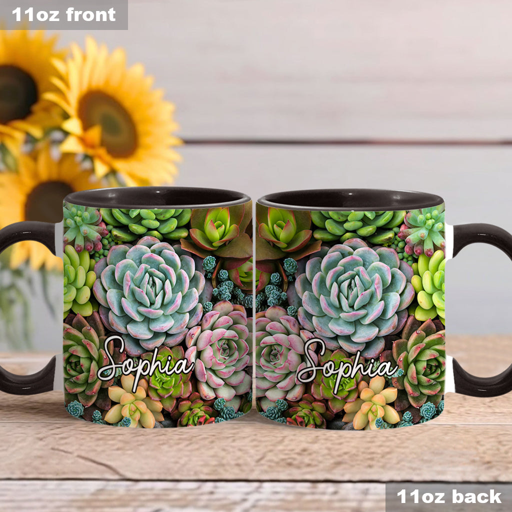Wunderschöne Kakteen und Sukkulenten – personalisierte Kaktus-Tasse