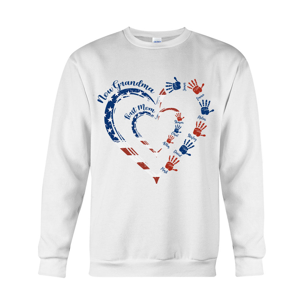 Erst Mama, jetzt Oma – Personalisiertes Oma-T-Shirt und Hoodie