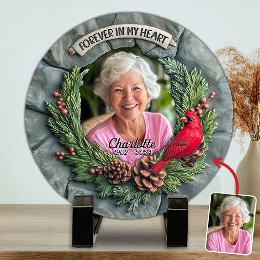 In Loving Memory - Personalized Memorial Round Shaped Stone