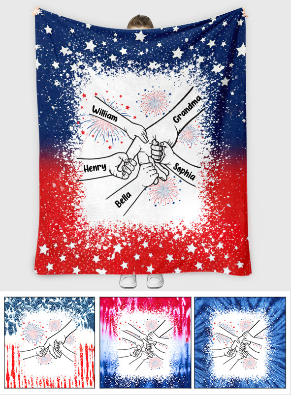 Grandma's Life 4th Of July - Personalized Grandma Blanket
