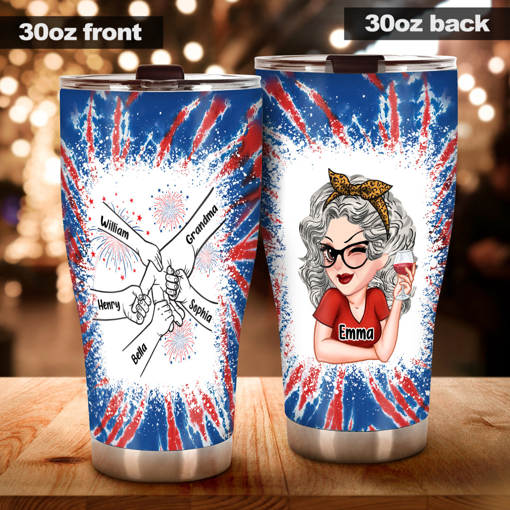Grandma's Life 4th Of July - Personalized Grandma Tumbler