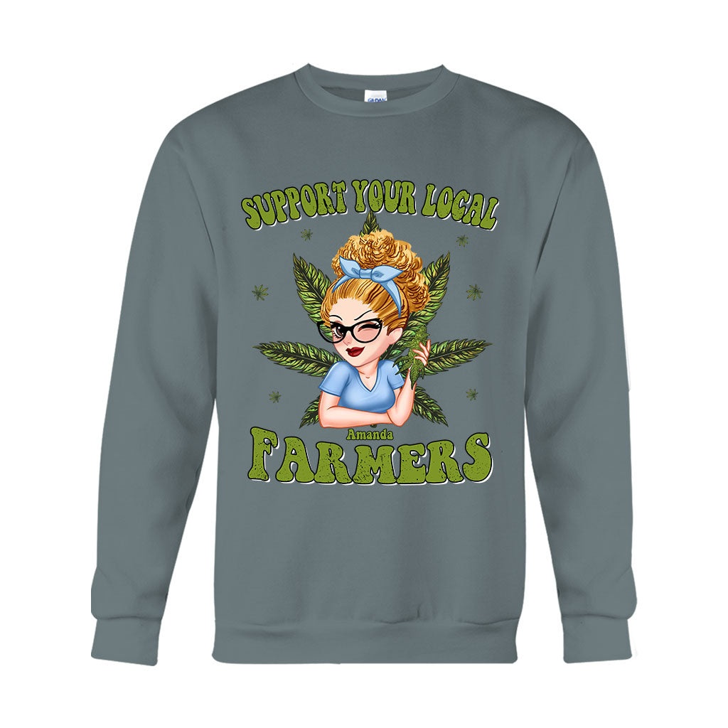 Support Your Local Farmers - Personalized Weed T-shirt And Hoodie