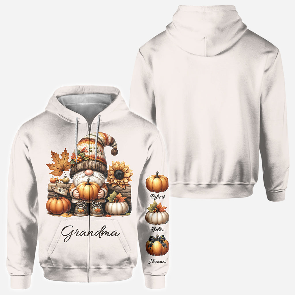 Grandma's Little Pumpkins - Personalized Grandma All Over Shirt