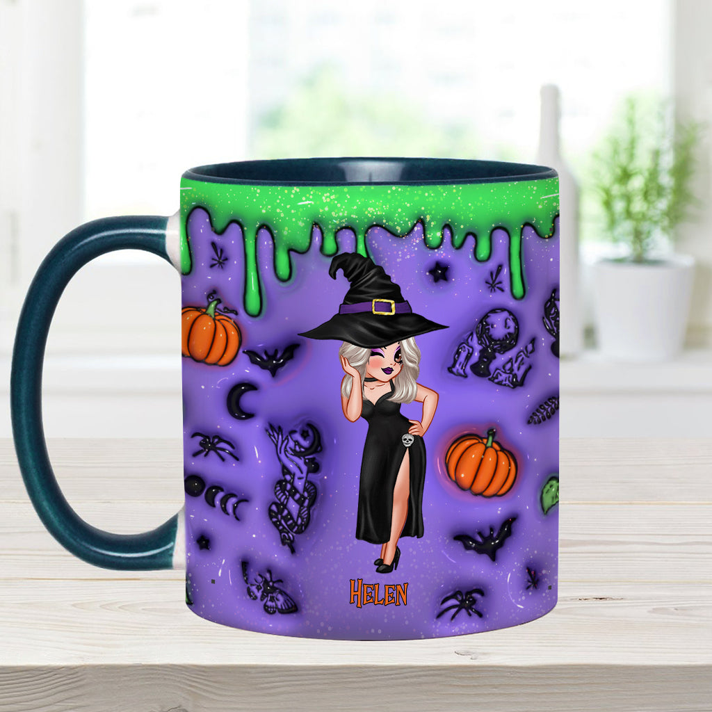Witch By Nature Bitch By Choice - Personalized Witch Accent Mug