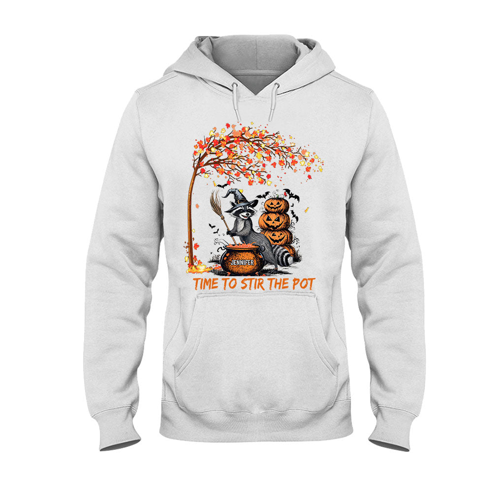 Time To Stir Witch Brew - Personalized Raccoon T-shirt And Hoodie