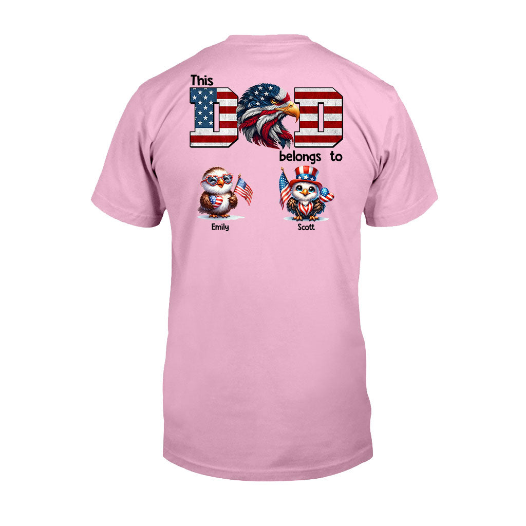 Eagle Dad Papa - Personalized Father T-shirt and Hoodie