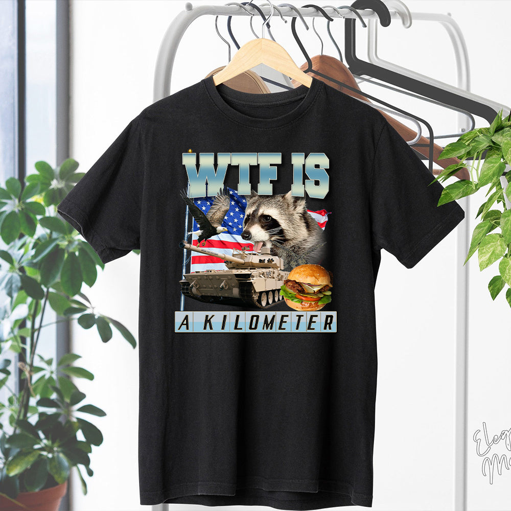 Qu'est-ce qu'un kilomètre ? - T-shirt et sweat à capuche Raton laveur