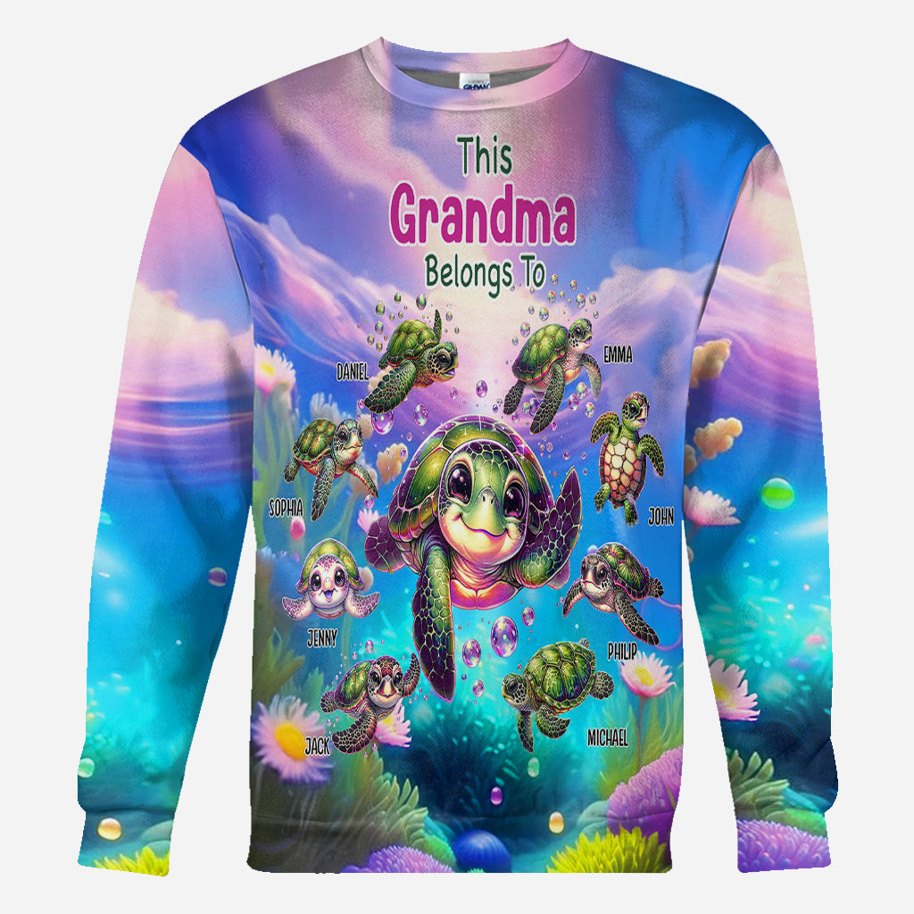 This Grandma Belongs To - Personalized Grandma All Over Shirt