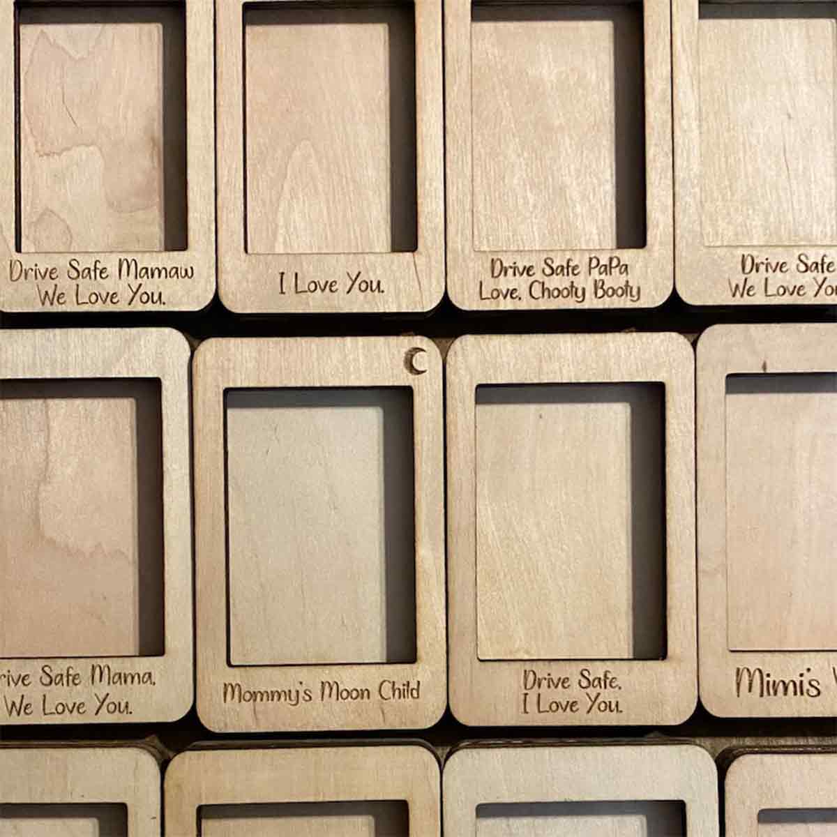 Drive Safe Daddy Custom Photo - Personalized Father Car Visor Clip