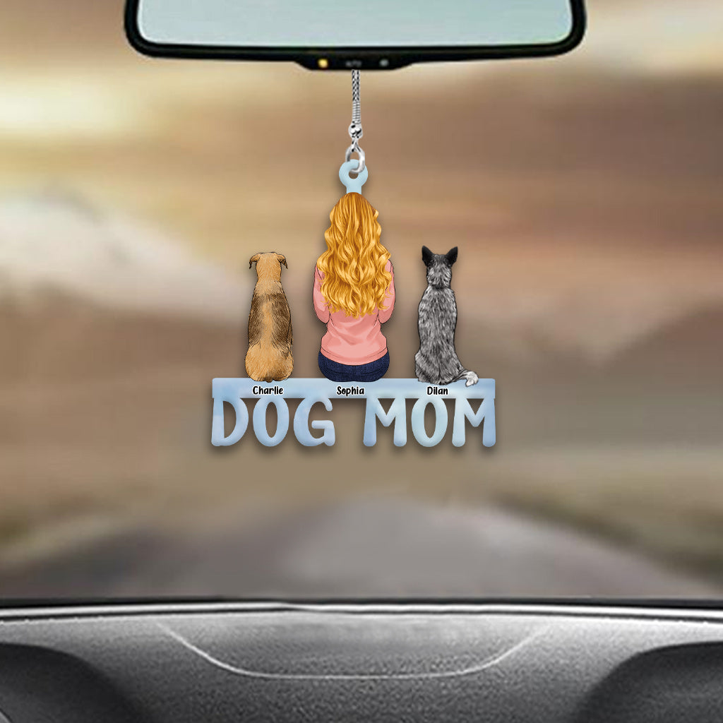 Hundemama, Katzenmama, Hundepapa, Katzenpapa – Personalisierter Autoanhänger mit Hund