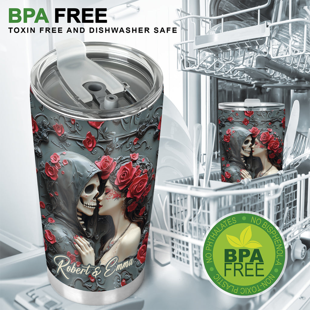 Til Death Do Us Part - Personalized Couple Tumbler
