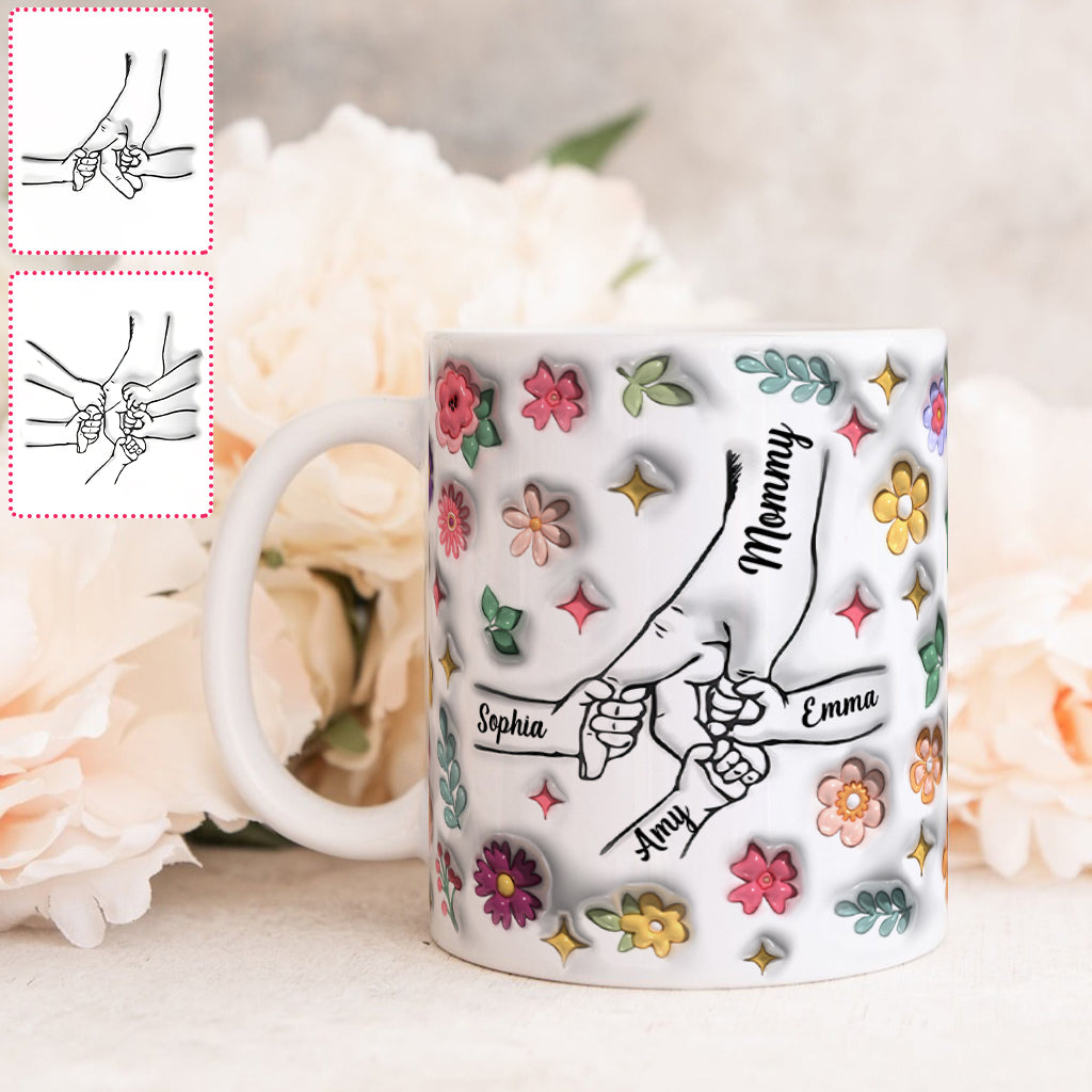 Holding Hands - Personalized Mother Mug