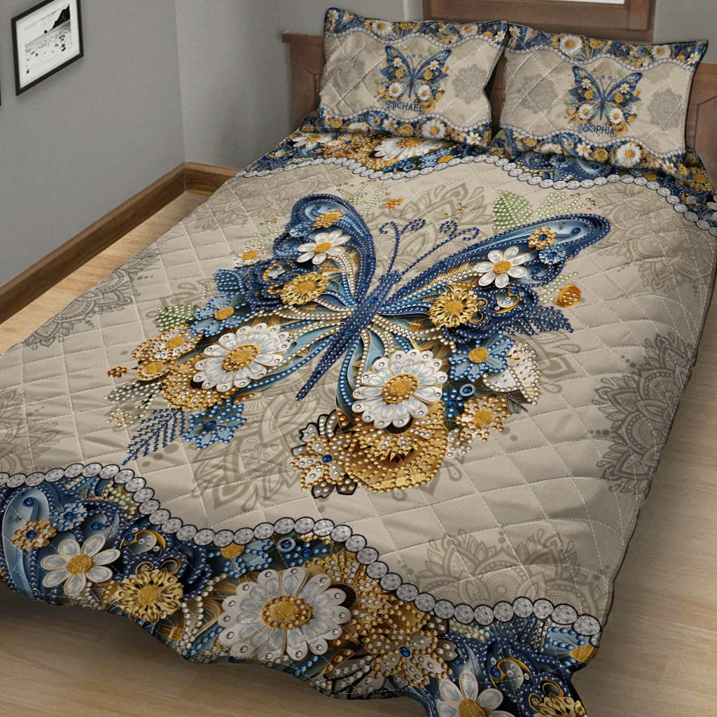 Magnifique papillon - Ensemble de courtepointe papillon personnalisé