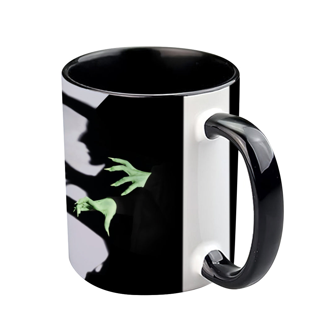Halloween Witch Shadow - Personalized Witch Accent Mug