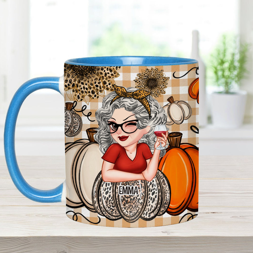 Grandma's Little Pumpkins Any Title - Personalized Grandma Accent Mug