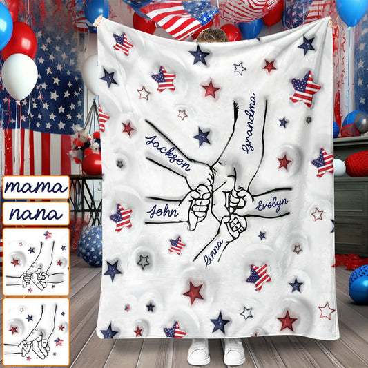 Proud Grandma Mom Aunt - Personalized Grandma Blanket