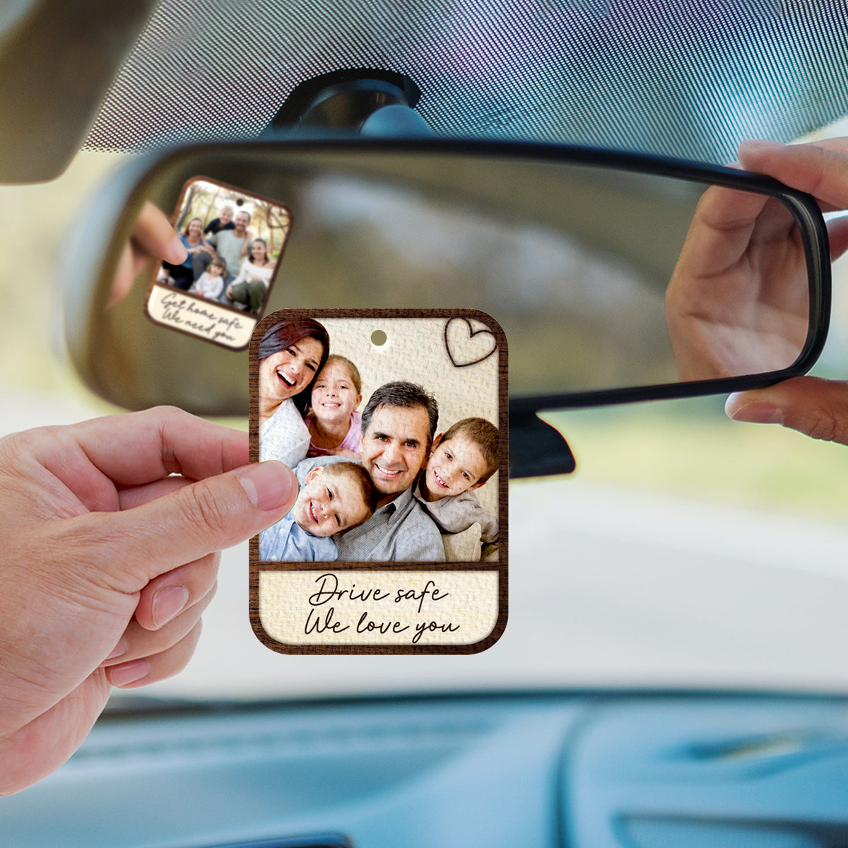 Drive Safe We Love You - Personalized Father Rectangle Air Freshener