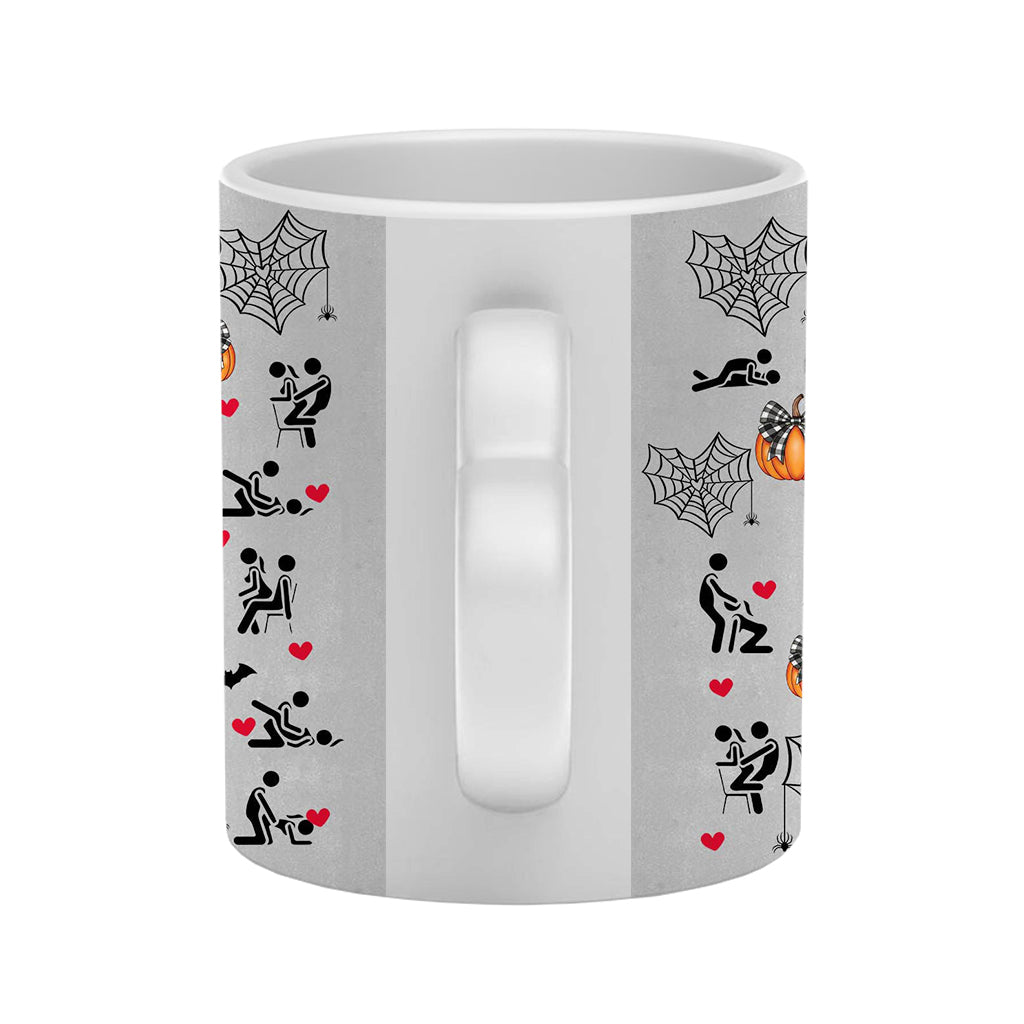 Halloween Is Coming - Personalized Couple Heart Handle Mug