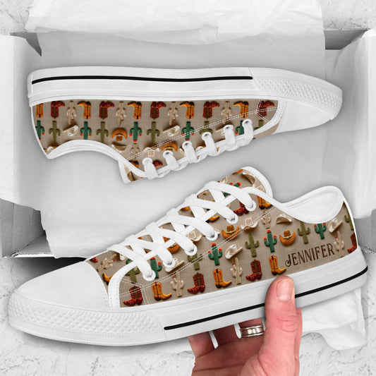Love Horses - Personalized Horse Low Top Shoes
