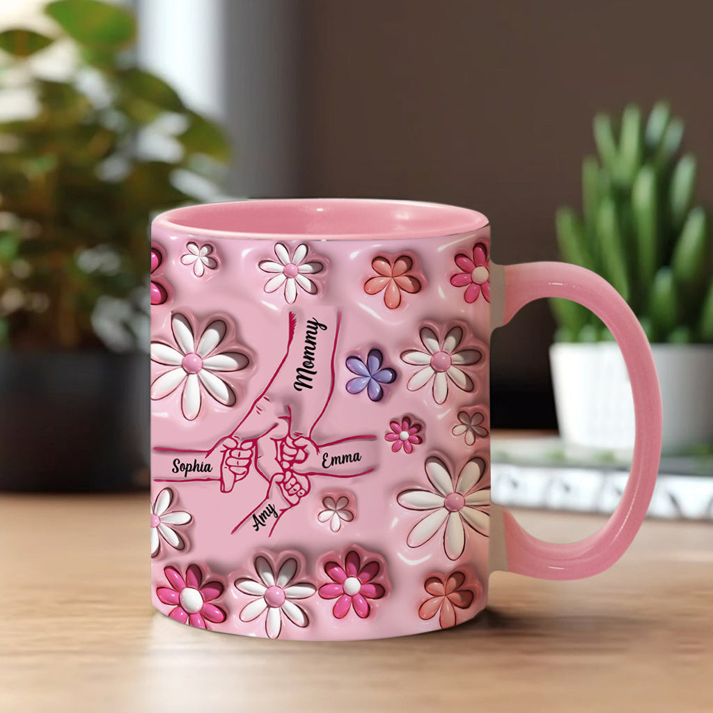 Holding Hands - Personalized Mother Accent Mug