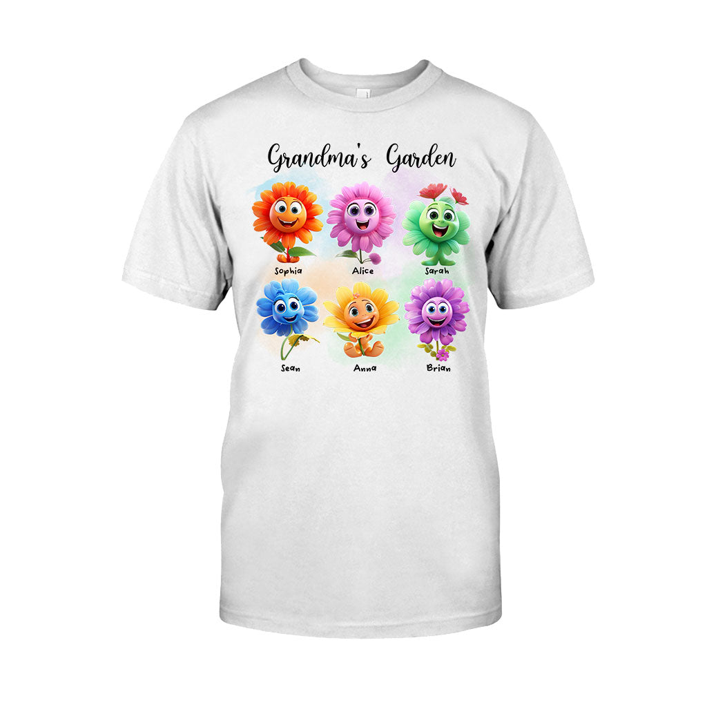 Grandma's Garden - Personalized Grandma T-shirt And Hoodie