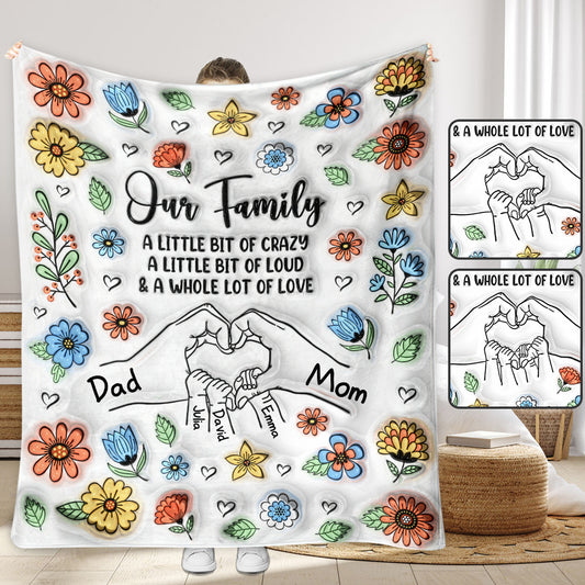 Unsere Familie – Personalisierte Familiendecke