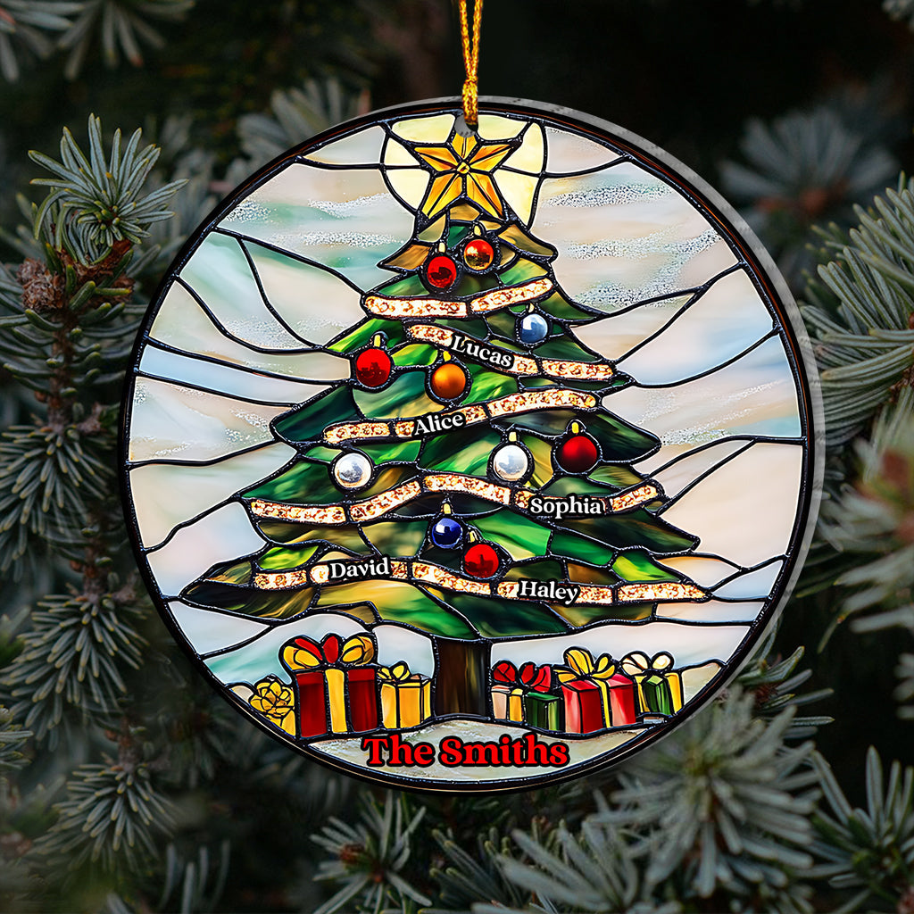Frohe Weihnachten – Personalisierter transparenter Familienschmuck