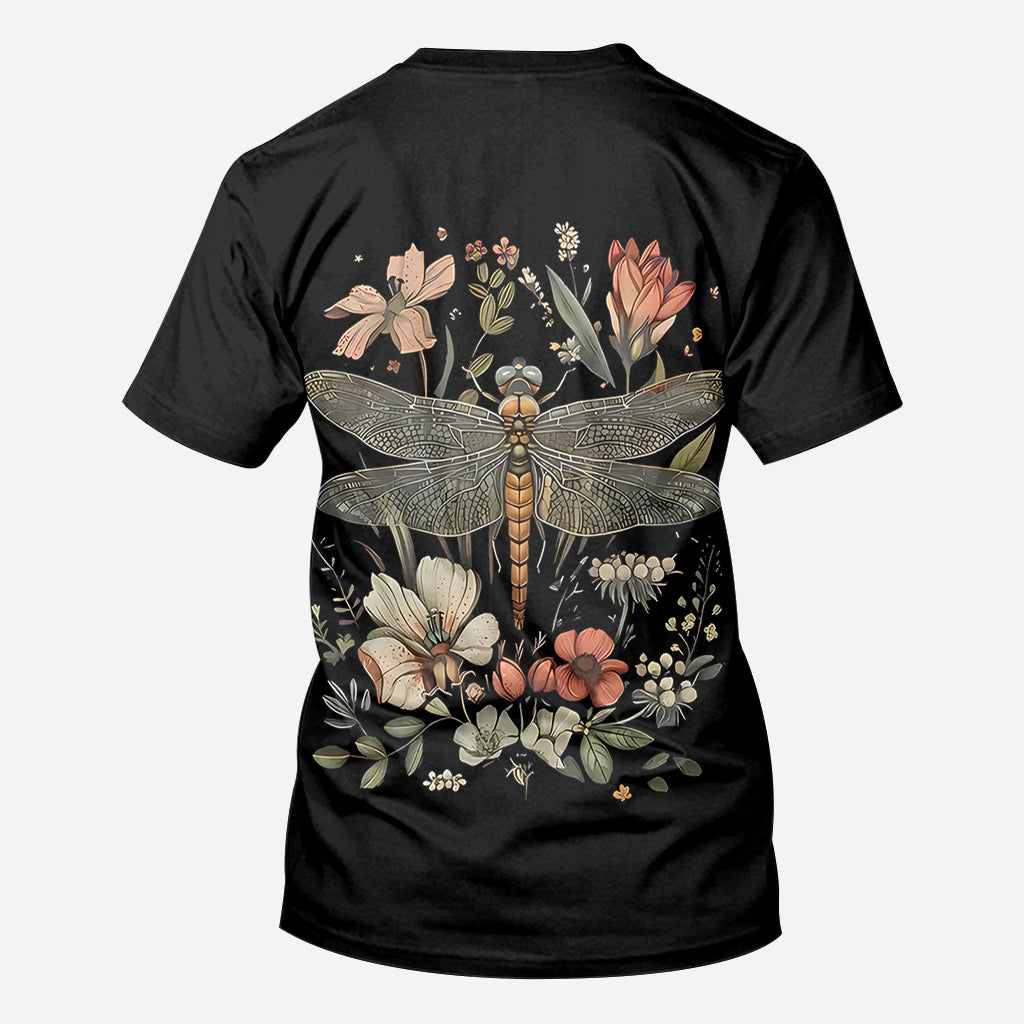 Libelle & Blumen - Personalisiertes Libellen-Shirt
