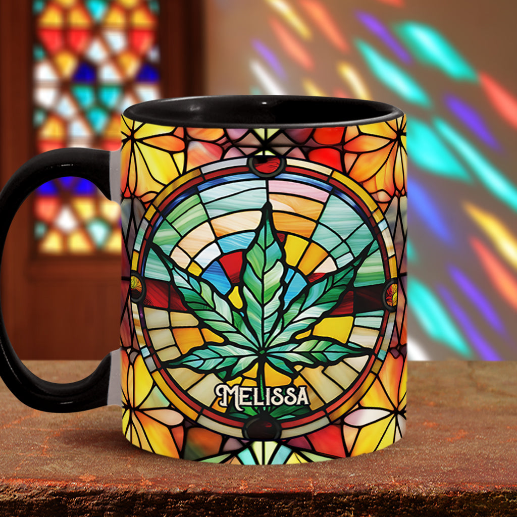 Il est 420 quelque part - Mug personnalisé avec une touche cannabis