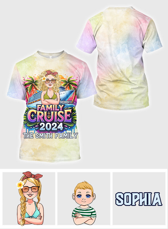 Croisière en famille - T-shirt de croisière personnalisé