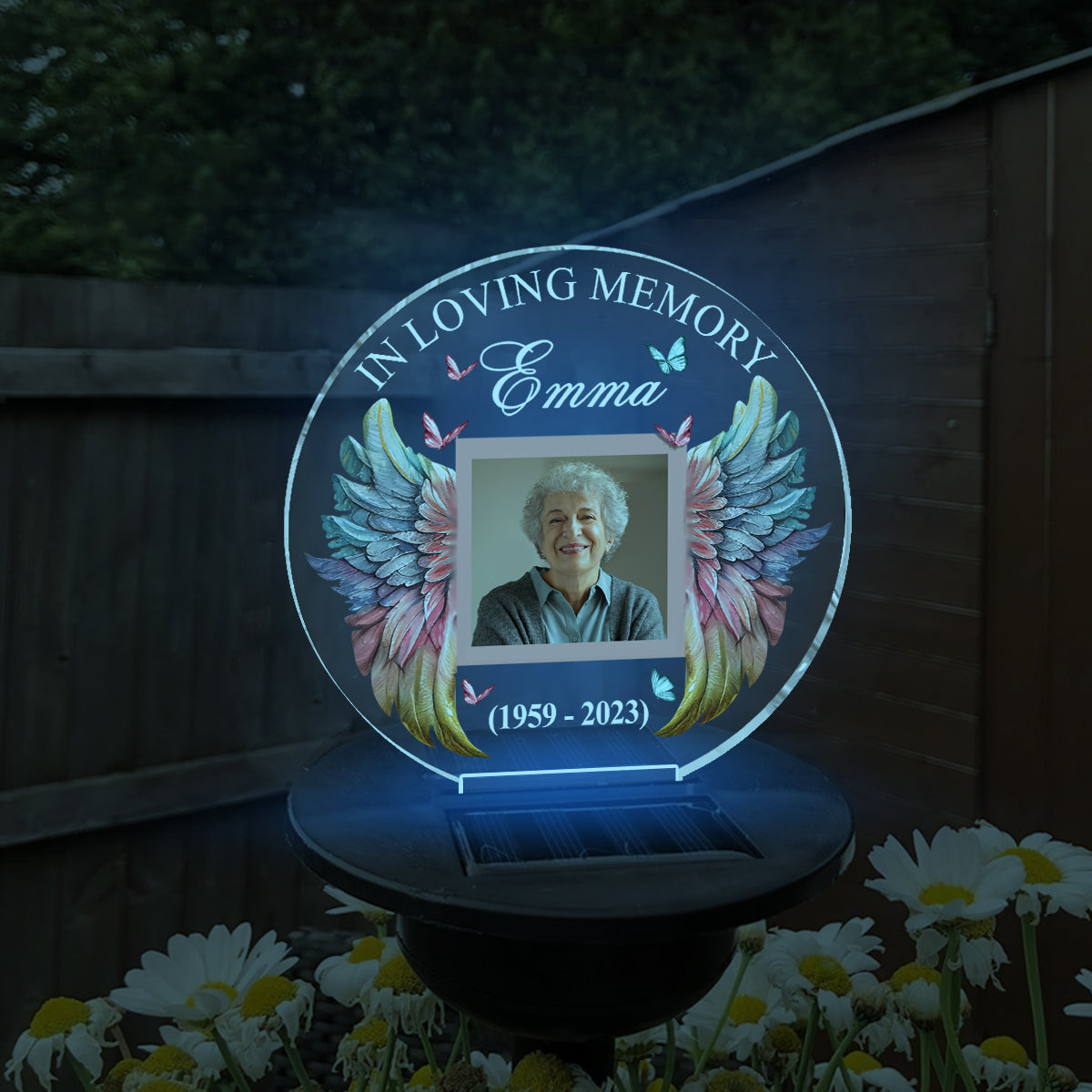 In Loving Memory - Personalized Memorial Garden Solar Light