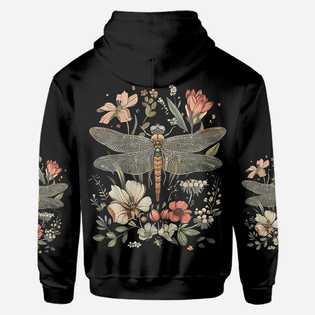 Libelle & Blumen - Personalisiertes Libellen-Shirt