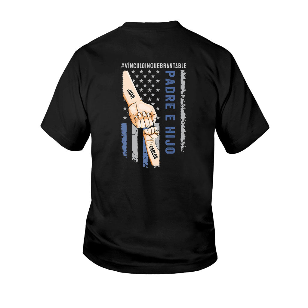Padre E Hijos Vínculo Inquebrantable - Personalized Father T-shirt and Hoodie
