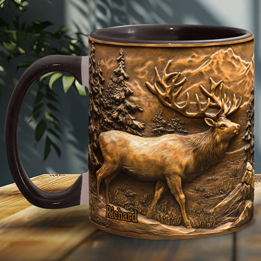 Hirschjagd - Personalisierte Tasse mit Jagdmotiv