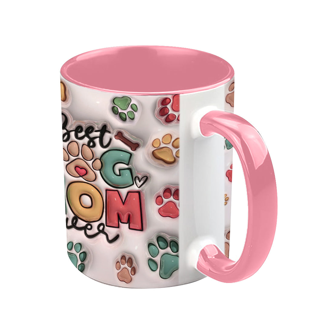 Meilleure maman de chien, papa de chien, maman de chat, papa de chat – Mug personnalisé avec motif chien