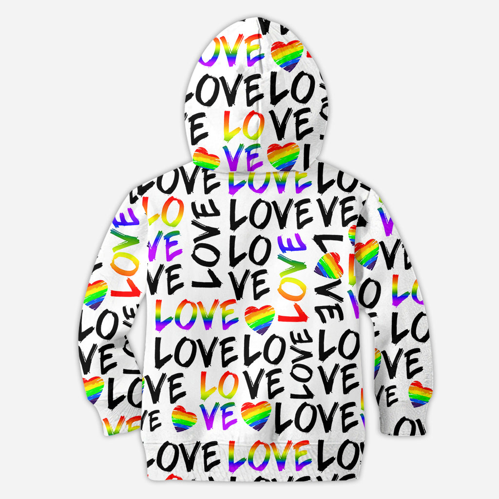 L'amour c'est l'amour - T-shirt personnalisé de soutien LGBT