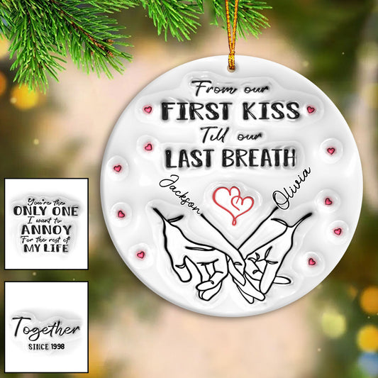 I Met You I Loved You - Personalized Couple Ornament