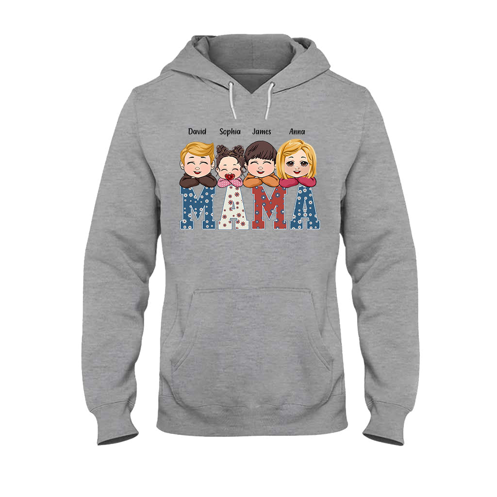 American Mama Any Title Vintage Retro Style - Personalized Mother T-shirt And Hoodie