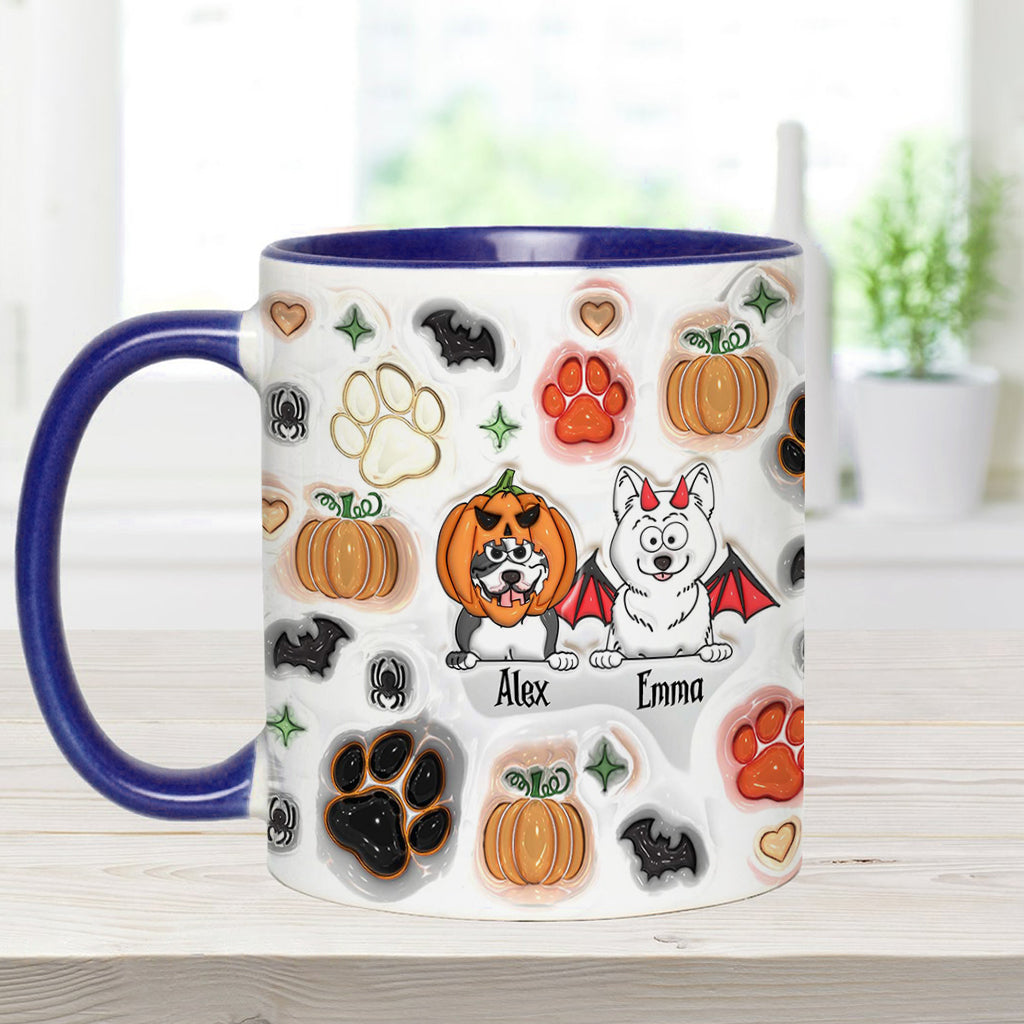 Gruselige Hundemama – Personalisierte Tasse mit Hundemotiv