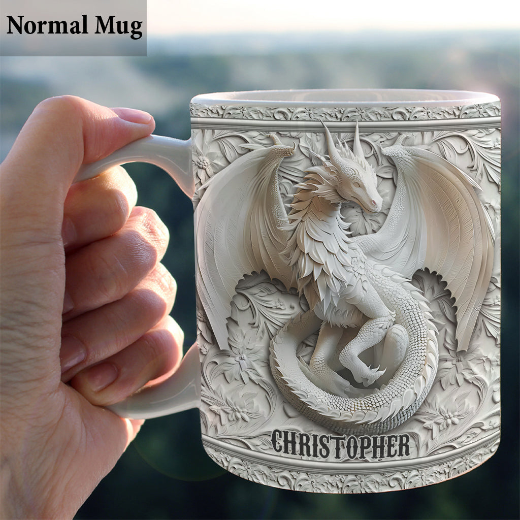 Mug Dragon Blanc - Personnalisé