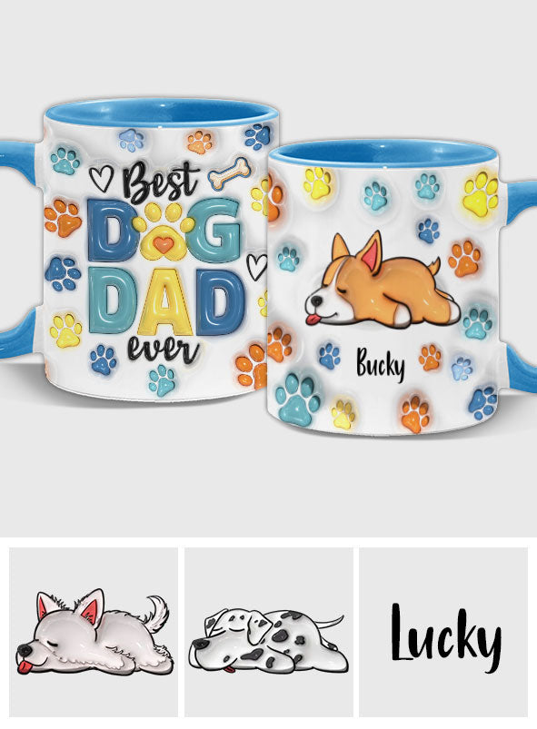 Personalisierte Tasse mit Hundemotiv für Hundepapa