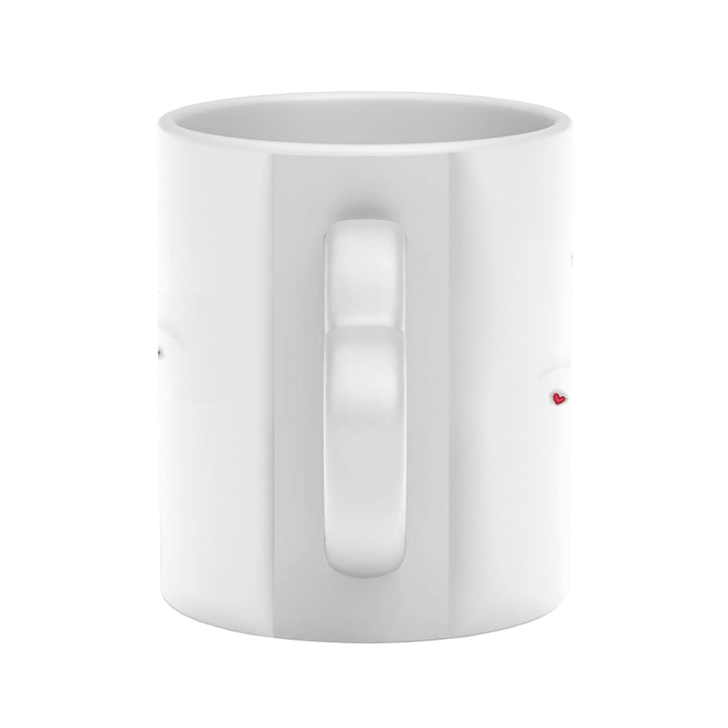 From Our First Kiss Till Our Last Breath - Personalized Couple Heart Handle Mug